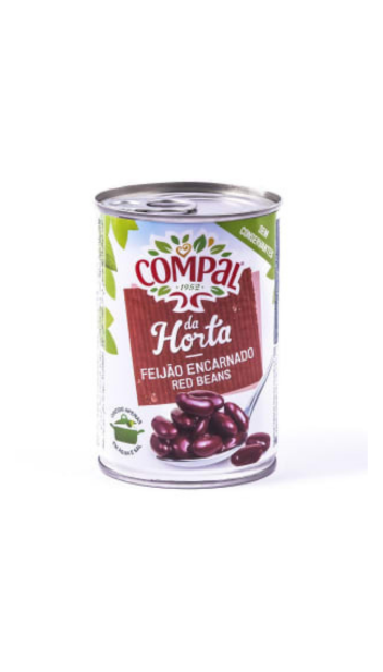 Compal Feijão Encarnado Lata 410 Gr
