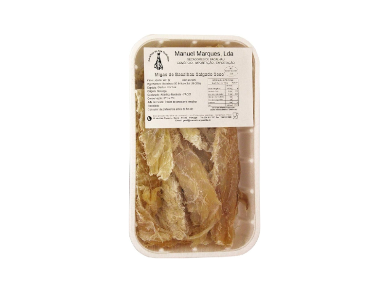 Manuel Marques Migas de Bacalhau Salgado Seco 400 Gr