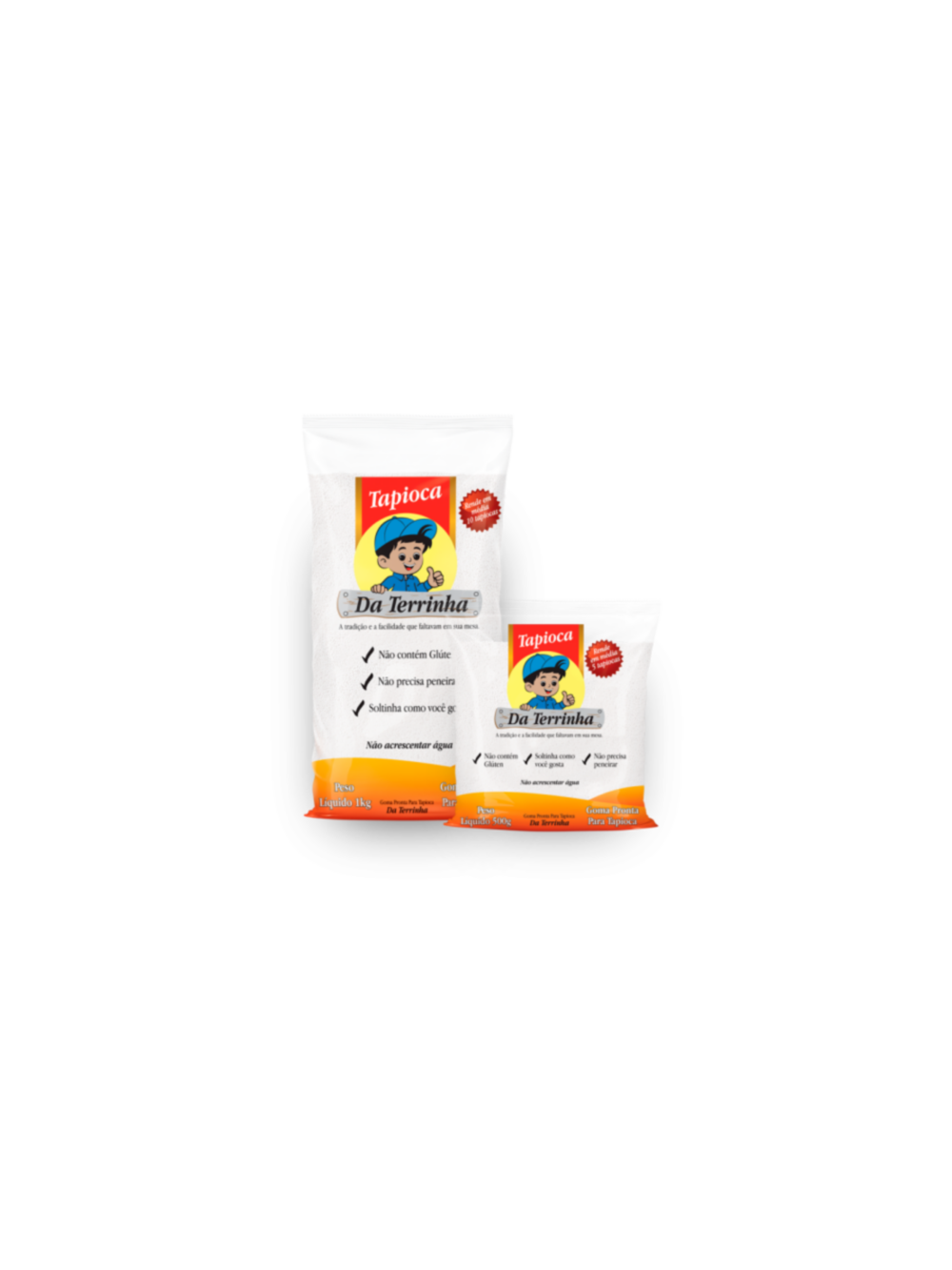 Terrinha Tapioca Pronta Hidratada 500 Gr