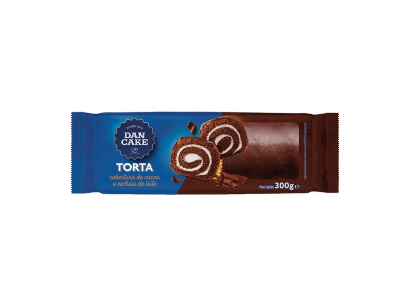 Dan Cake Torta com Cobertura Chocolate 300 Gr