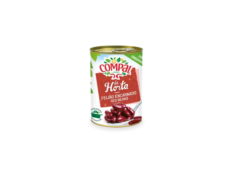 Compal Feijão Encarnado Lata 410 Gr
