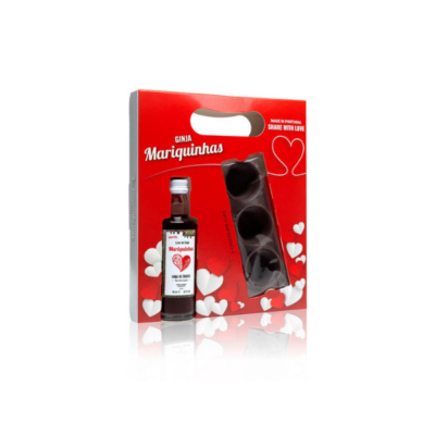 Mariquinhas Ginja Zonder Fruit 4 Cl Conjunto Love in Box + 3 Cupjes Chocolade