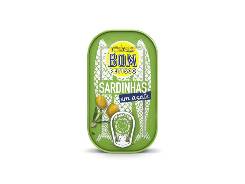 Bom Petisco Sardinhas Inteiras Em Azeite 120 Gr
