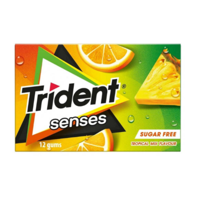 Trident Pastilhas Max Slab Tropical 20 Gr