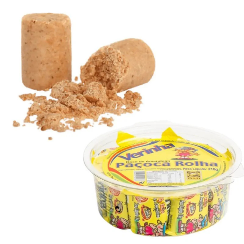 Rolha Verinha Paçoca Amendoim 210 Gr