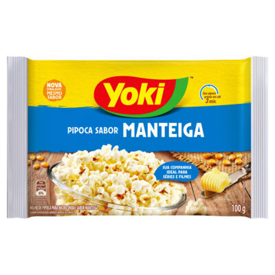 Yoki Pipoca Sabor Manteiga 100 Gr