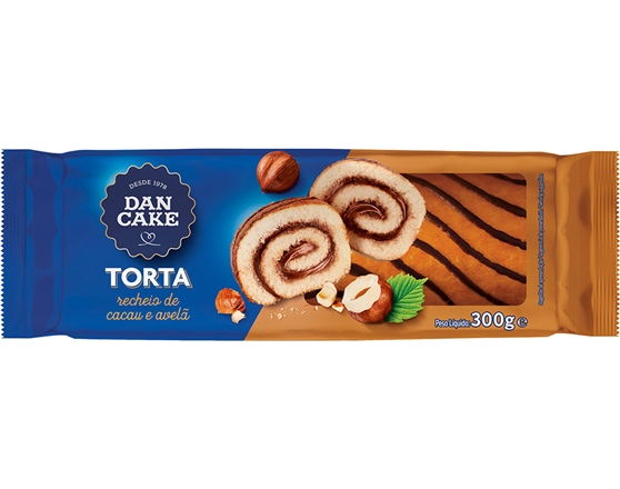 Dan Cake Torta com Recheio de Chocolate e Avela 300 Gr