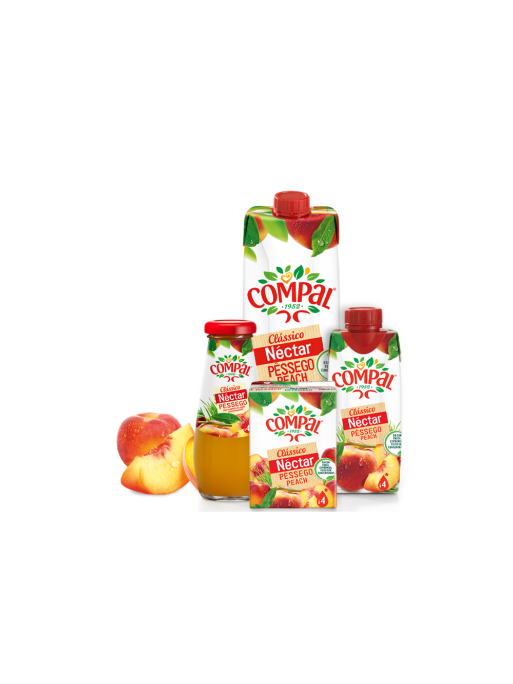 Compal Pessego Perzik Nectar Flesje 200 Ml