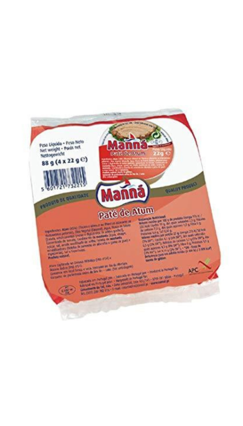 Manna Paté de Atum 4 x 22 Gr