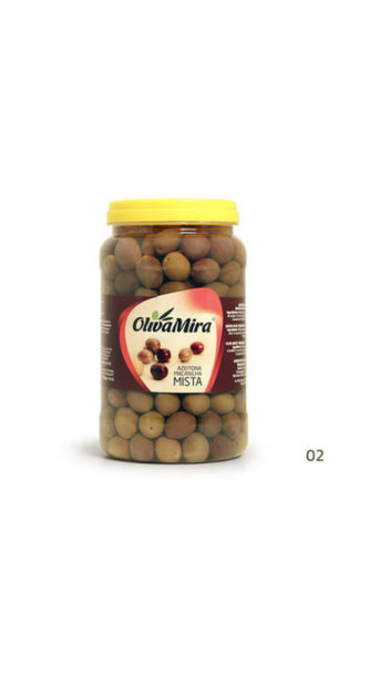 Oliva Mira Azeitonas Mista ao Natural 1,3 Kg
