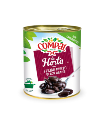 Compal Feijão Preto Lata 845 Gr