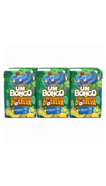Um Bongo Vruchtensap 8 vruchten 3 x 200 Ml