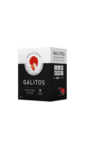 Galitos Rode wijn Bag in Box de wijn 5 Ltr. tapkraan Alentejo