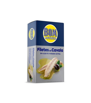 Bom Petisco Filetes de Cavala em Azeite Virgem Extra 120 Gr