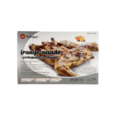 Frangus Frango Assado na Brasa molho Laranja Covete Cong. 740 Gr
