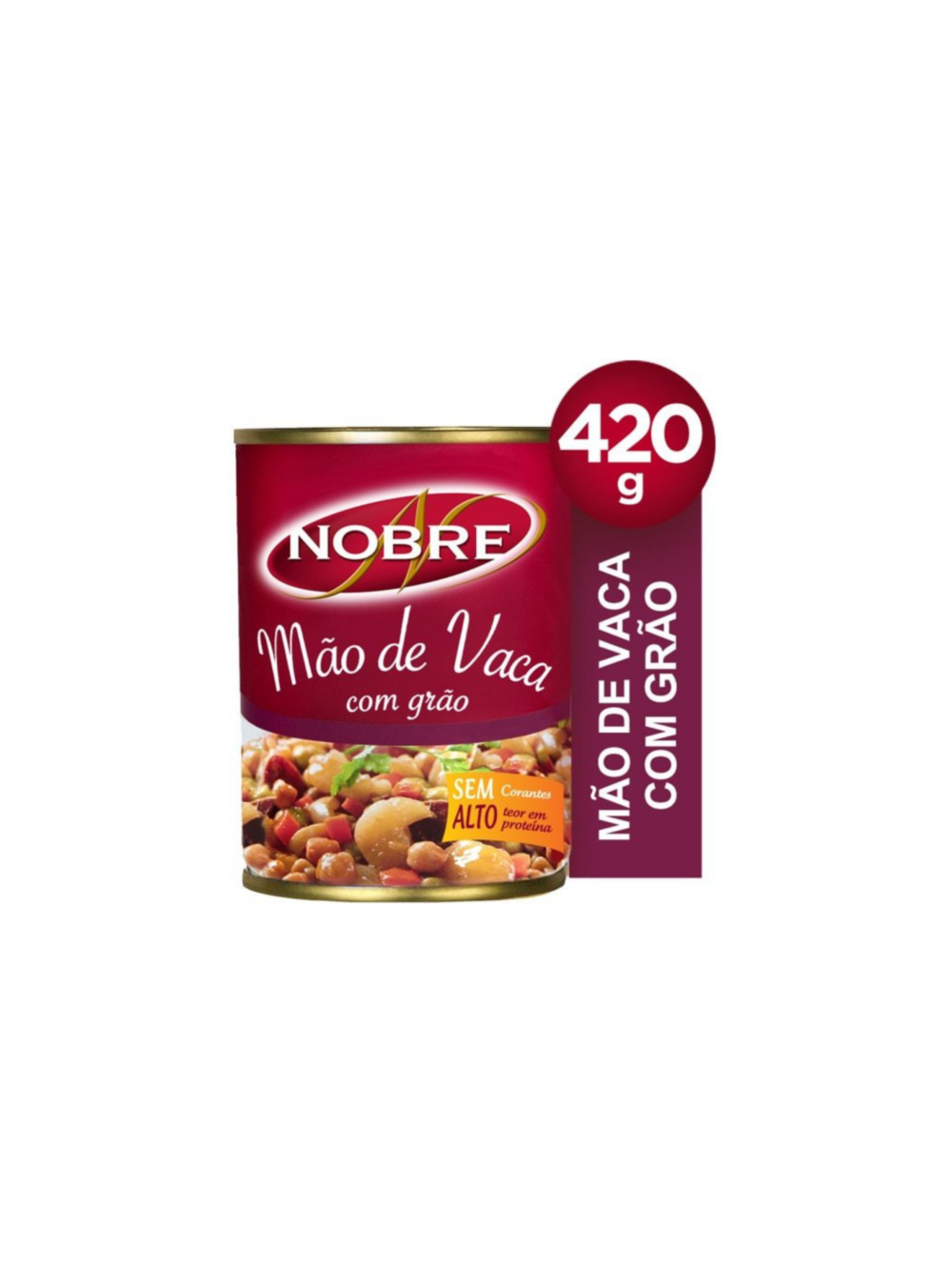 Nobre Mao de Vaca Com Grao 420 Gr