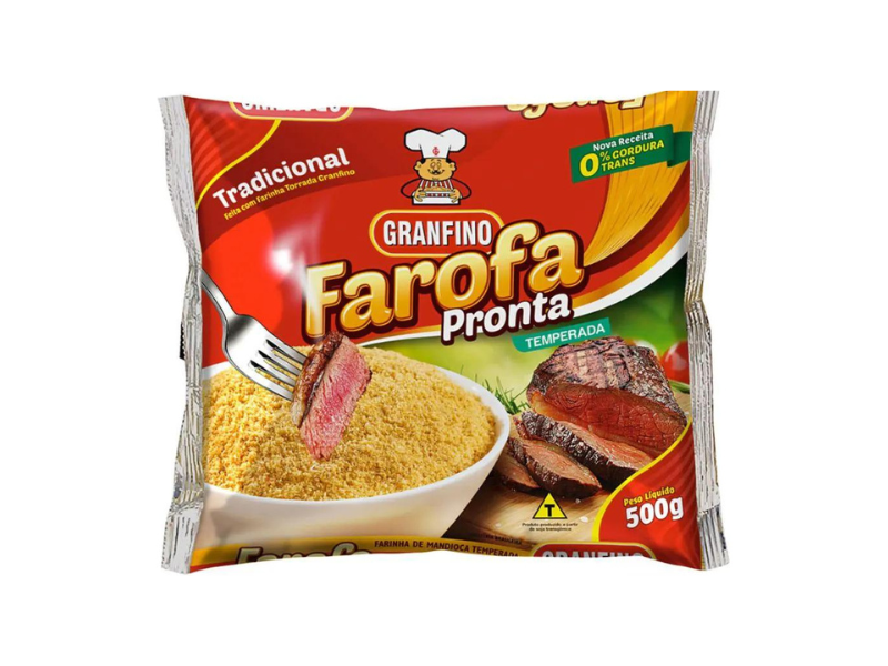 Granfino Farofa Pronta Tradicional 500 Gr