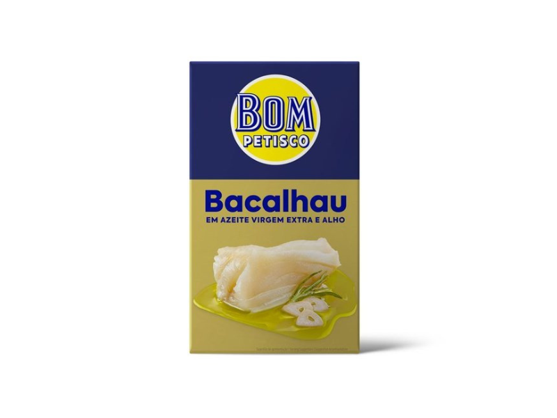 Bom Petisco Bacalhau Azeite VE e Alho 120 Gr
