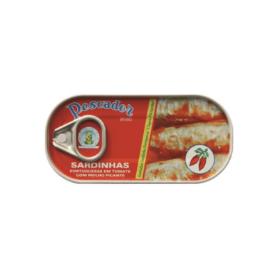Sardinhas Pescador Portuguesas Em Tomate Picante 56 Gr