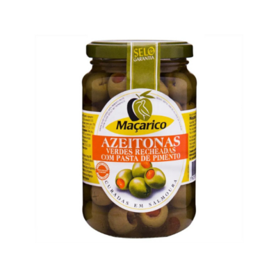 Macarico Azeitonas Verdes Recheadas c/ Pasta de Pimento 200 Gr