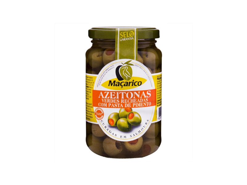 Macarico Azeitonas Verdes Recheadas c/ Pasta de Pimento 200 Gr