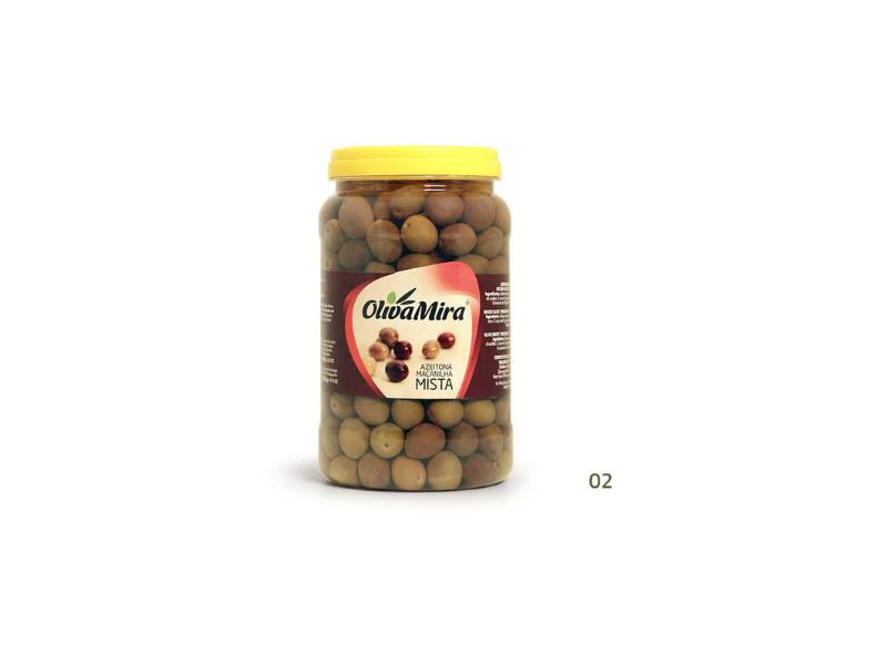 Oliva Mira Azeitonas Mista ao Natural 1,3 Kg