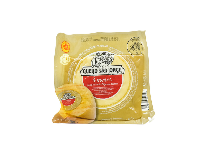Queijo São Jorge DOP 4 meses Acores 400 Gr