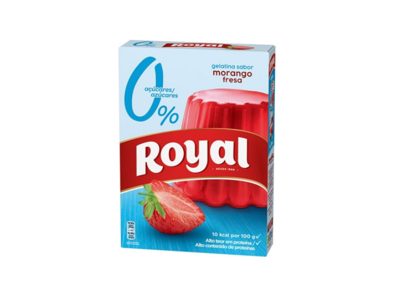 Royal Gelatina Morango 0 %