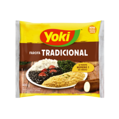 Yoki Farofa Temperada de Mandioca 400 Gr