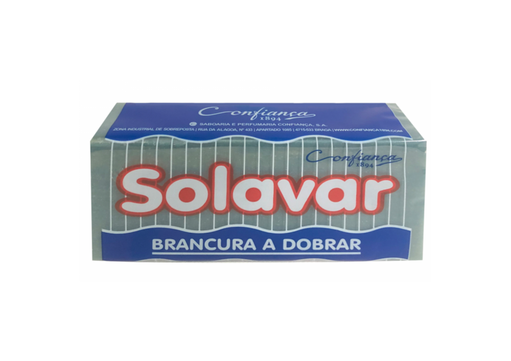 Confianca Solavar Sabão Branco & Azul 400 Gr