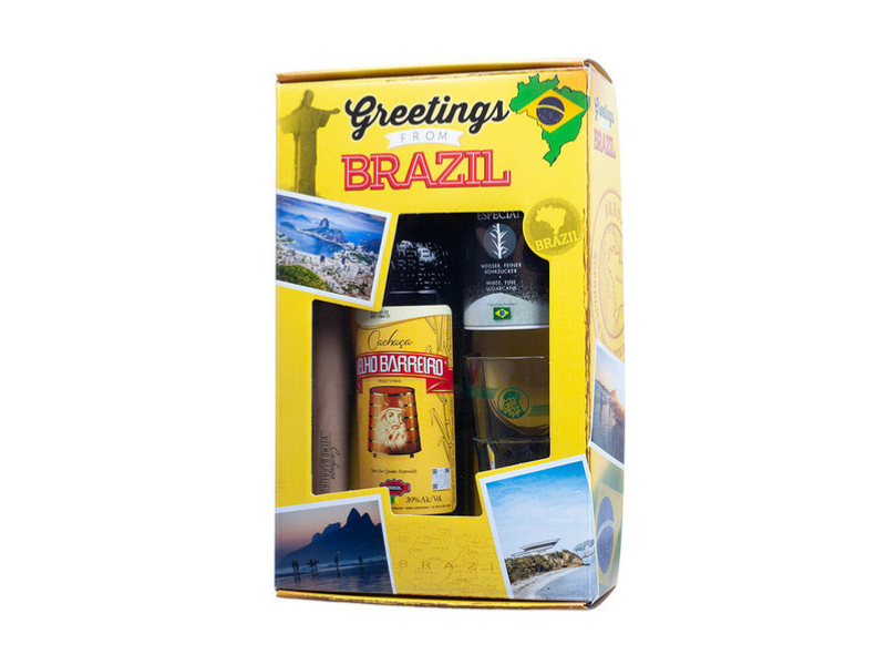 Velho Barreiro Caipirinha Set Greetings Brasil