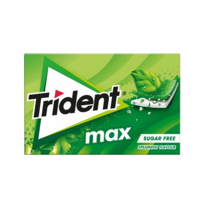 Trident Pastilhas Max Slab Spearmint 23 Gr