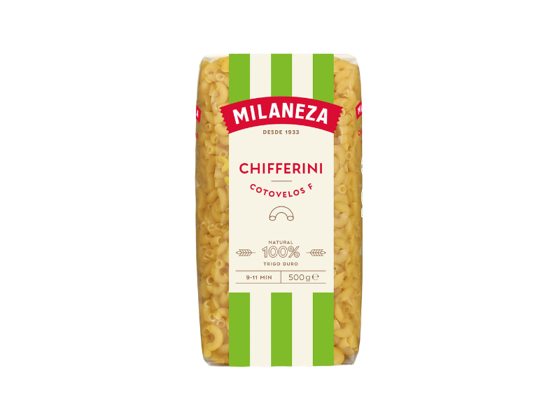 Milaneza Massa Cotovelos F 500 Gr