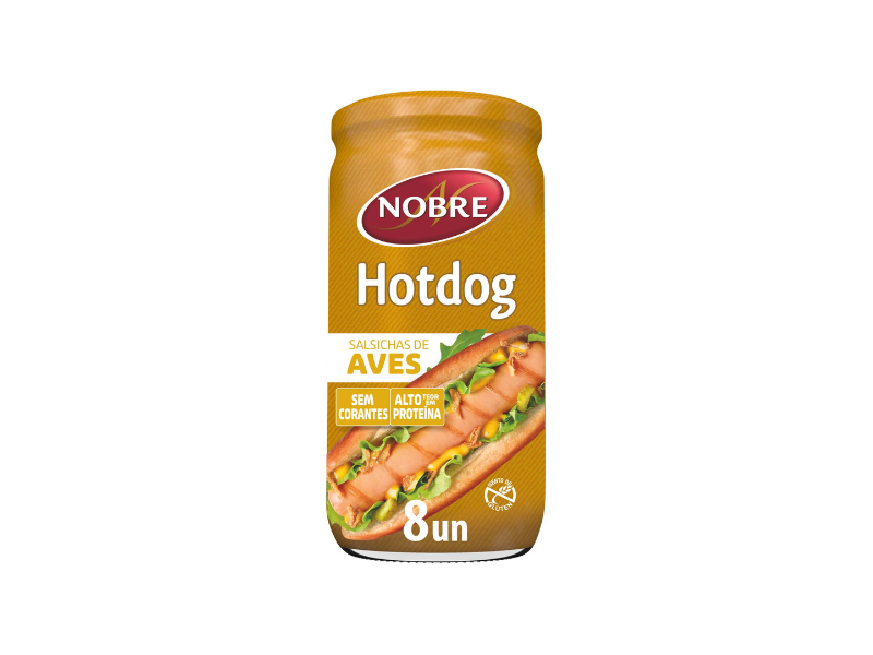 Nobre Salsichas Hotdog Aves 420 Gr