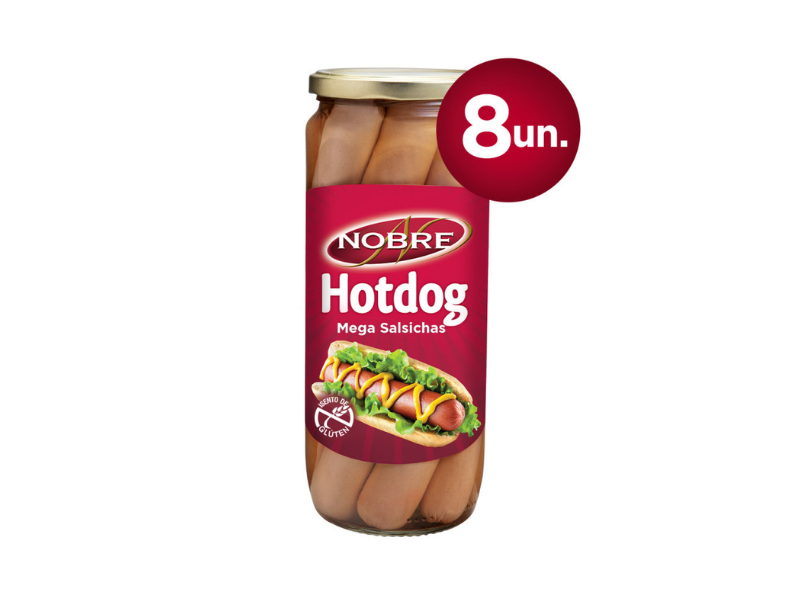 Nobre Salsichas Mega Hotdog 700 Gr