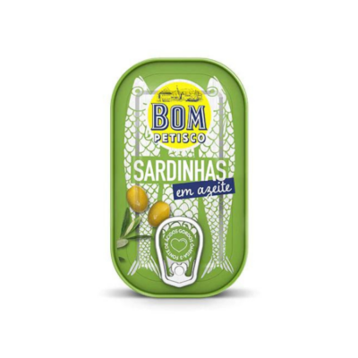 Bom Petisco Sardinhas Inteiras Em Azeite 120 Gr