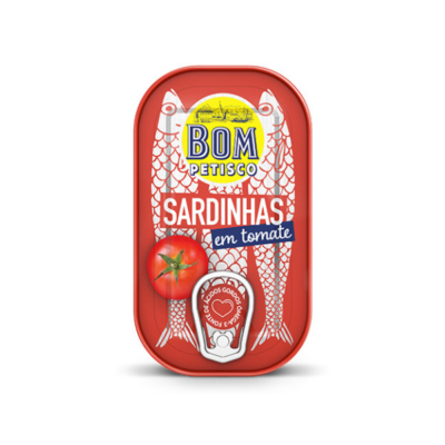 Bom Petisco Sardinhas Inteiras Em Tomate 120 Gr