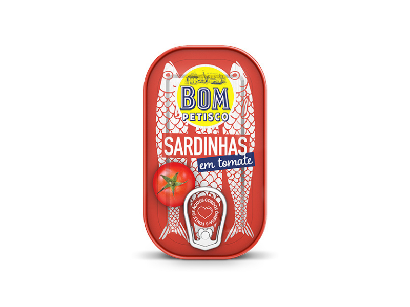 Bom Petisco Sardinhas Inteiras Em Tomate 120 Gr