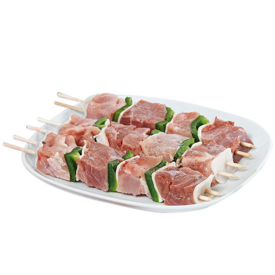 Espetada de Peru Kalkoen op Stokje per stuk bevroren +/- 200 Gr