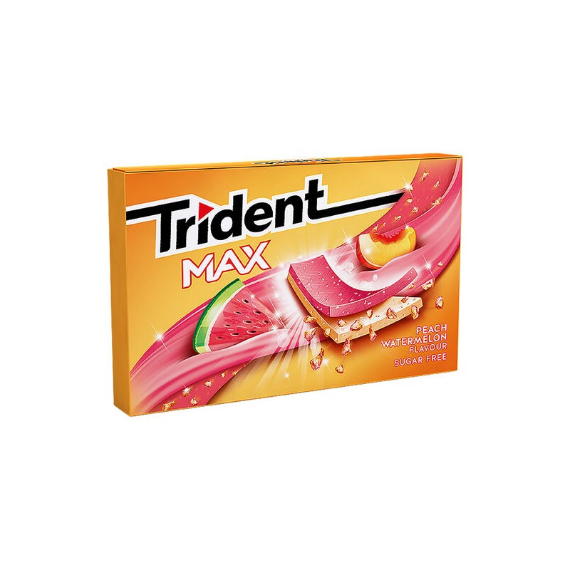 Trident Pastilhas Max Slab Watermelon 23 Gr